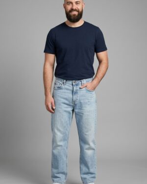 jean homme baggy collection 2026 bleu
